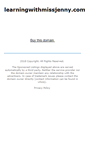 Mobile Screenshot of learningwithmissjenny.com